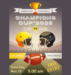 American Football Sport Poster