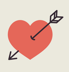 Arrow Heart Icon Love Sign