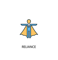 Reliance Concept 2 Colored Line Icon Simple