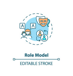 Role Model Concept Icon