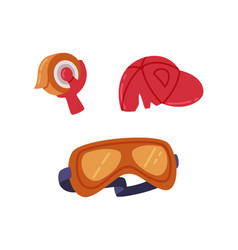 Duct Sticky Tape Red Cap And Goggles Set