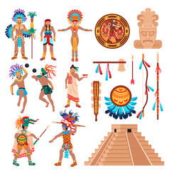 Maya Culture Elements Set