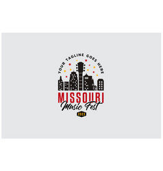 Kansas Missouri Skyline Guitar Music Fest Logo