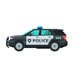 Police Suv Car Emergency Patrol Vehicle Flat