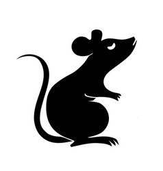 Rat Animal Black Silhouette Image