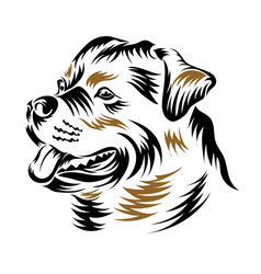 Rottweiler Face Logo