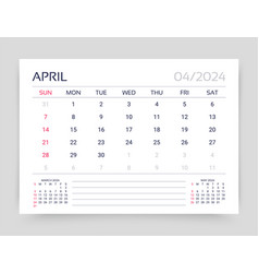 April 2024 Year Calendar Planner Calender Layout