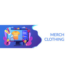 Merch Clothing Concept Banner Header