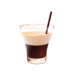 White Russian Cocktail Realistic