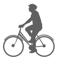 Male Cyclist Silhouette