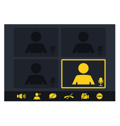 Mockup Video Conferencing And Online Meeting