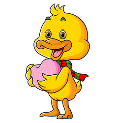 Cute Duck Is Bringing The Heart Love Doll