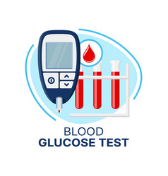 Blood Glucose Test Glucometer Icon Diabetes Care