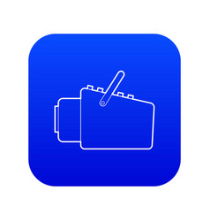 Medical Scanner Icon Blue