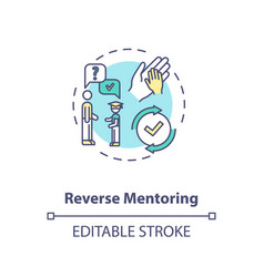 Reverse Mentoring Concept Icon