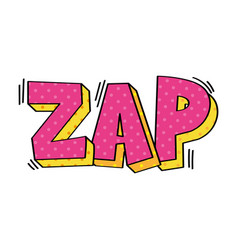 Zap Pop Art Lettering