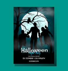 Halloween Night Party Poster Design