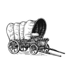 Barrel and wagon Royalty Free Vector Image - VectorStock