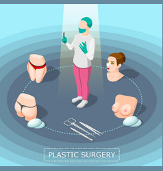 Plastic Surgery Isometric Design Concept