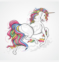 Unicorn Full Colour Rainbow Eps