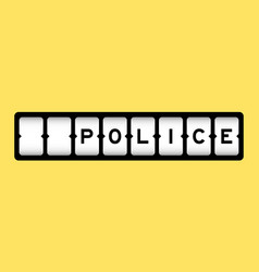 Black Color In Word Police On Slot Banner