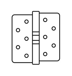 Door Hinges Line Icon