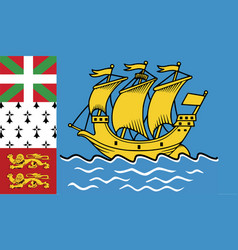 Flag Saint Pierre And Miquelon