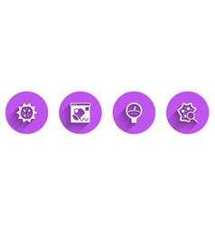 Set Virus Data Visualisation Gauge Scale