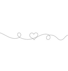 Continuous Line Drawing Of Heart Heart One Line