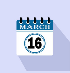 Icon Calendar Day - 16 March