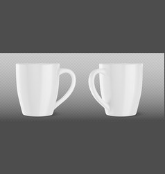 White Cup Mockup Template Coffee Mug 3d