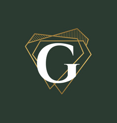 Diamond Letter G And Jewelry Logo Design