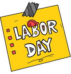 Labor Day Cartoon Colored Clipart