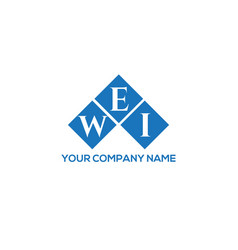 Wei Letter Logo Design On Black Background