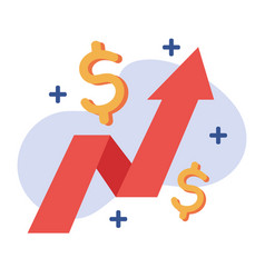 Finance Growth Graph And Currency