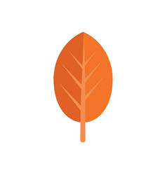 Round Leaf Tree Icon Flat Eco Leaf