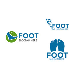 Set Of Foot Care Logo Designs Concept Iconic