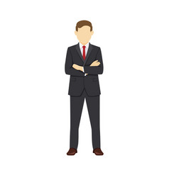 Flat Design Of Business Man