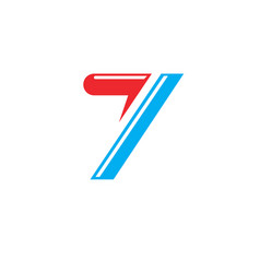 Number Seven Icon Design