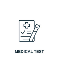 Medical Test Icon Monochrome Simple New Normality