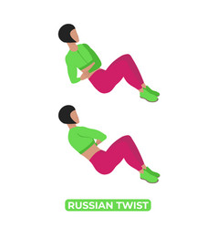 Russian Twist Exercise Women