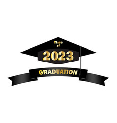 Class Off 2023 Education Concept Graduation Cap