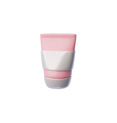 Pink Cosmetic Tube In Cartoon Style - 3d