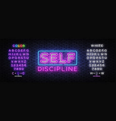 Self Discipline Neon Sign Discipline