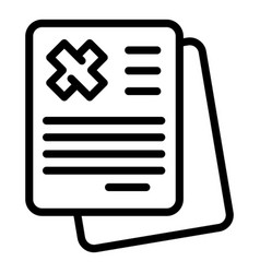 Disclaimer Law Icon Outline Legal Document