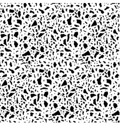 Black And White Terrazzo Seamless Pattern