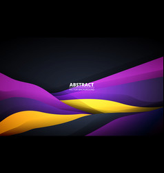 Dark Abstract Background With Yellow And Purple