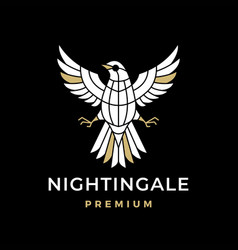 Nightingale Bird Logo Icon