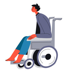 Man Sitting In Wheelchair Disability Accessibility