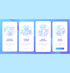 Company Reputation Blue Gradient Onboarding